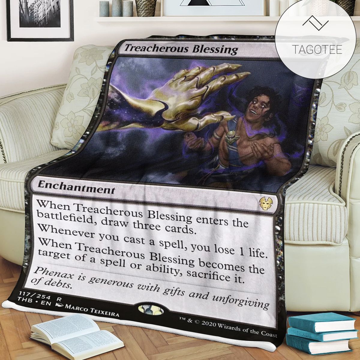 Game Mtg Magic The Gathering Treacherous Blessing Blanket Tagotee Game Mtg Magic The Gathering Treacherous Blessing Blanket Tagotee