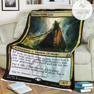 Game Mtg Magic The Gathering Underrealm Lich Blanket Tagotee