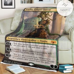 Game Mtg Magic The Gathering Vraska Golgari Queen Blanket Tagotee