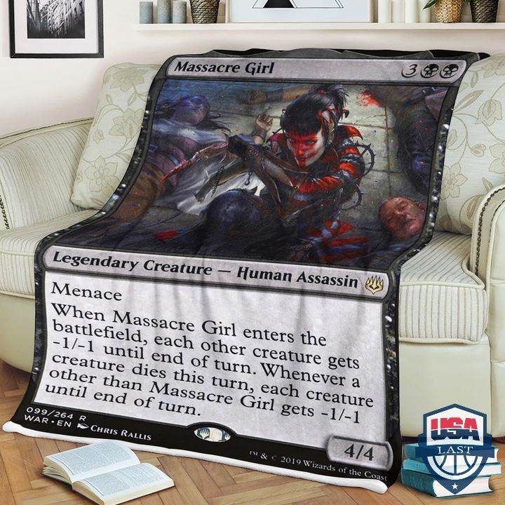 Game-Mtg-Massacre-Girl-Fleece-Blanket-1