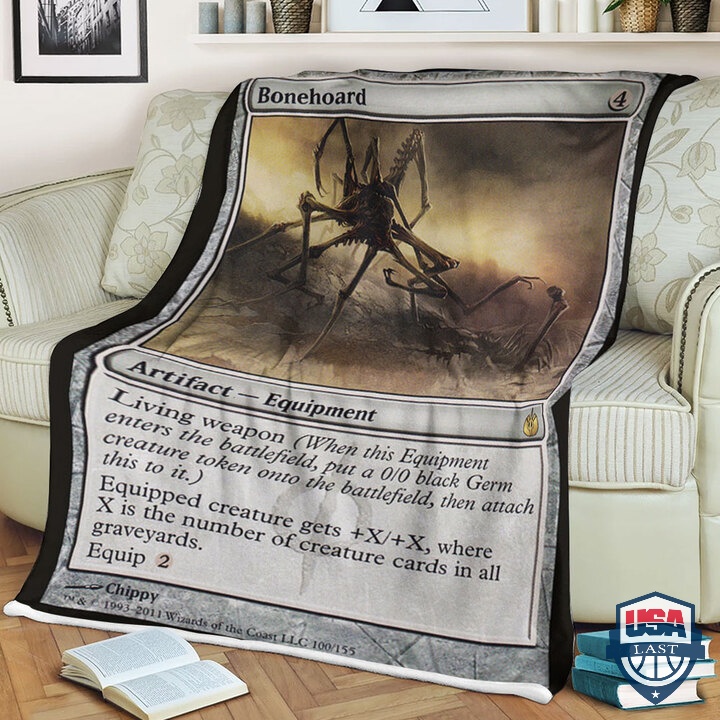 Game Mtg Mbs 100 Bonehoard Card Soft Blanket Game Mtg Mbs 100 Bonehoard Card Soft Blanket