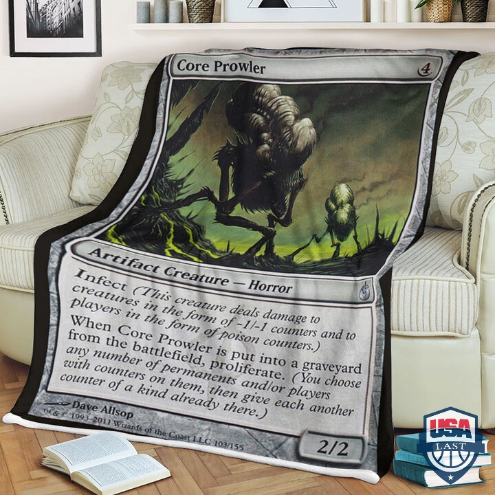 Game-Mtg-Mbs-103-Core-Prowler-Card-Soft-Blanket-1