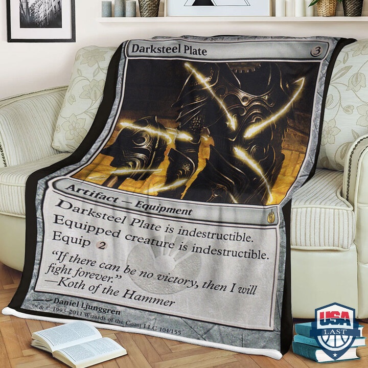 Game-Mtg-Mbs-104-Darksteel-Plate-Soft-Blanket-1