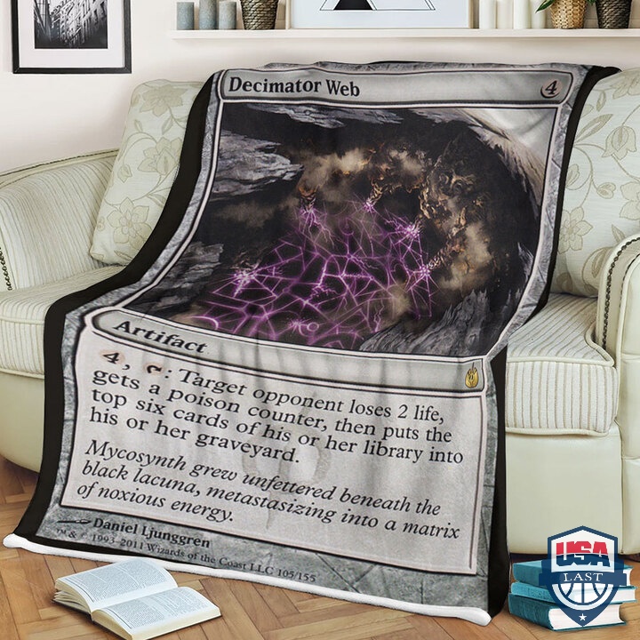 Game-Mtg-Mbs-105-Decimator-Web-Card-Soft-Blanket-1