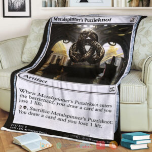 Game Mtg Metalspinner S Puzzleknot Sherpa Blanket