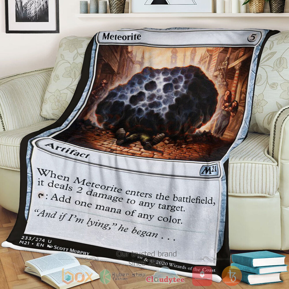 Game Mtg Meteorite Fleece Blanket Game Mtg Meteorite Fleece Blanket