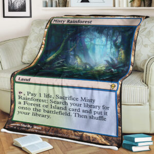 Game Mtg Misty Rainforest Blanket