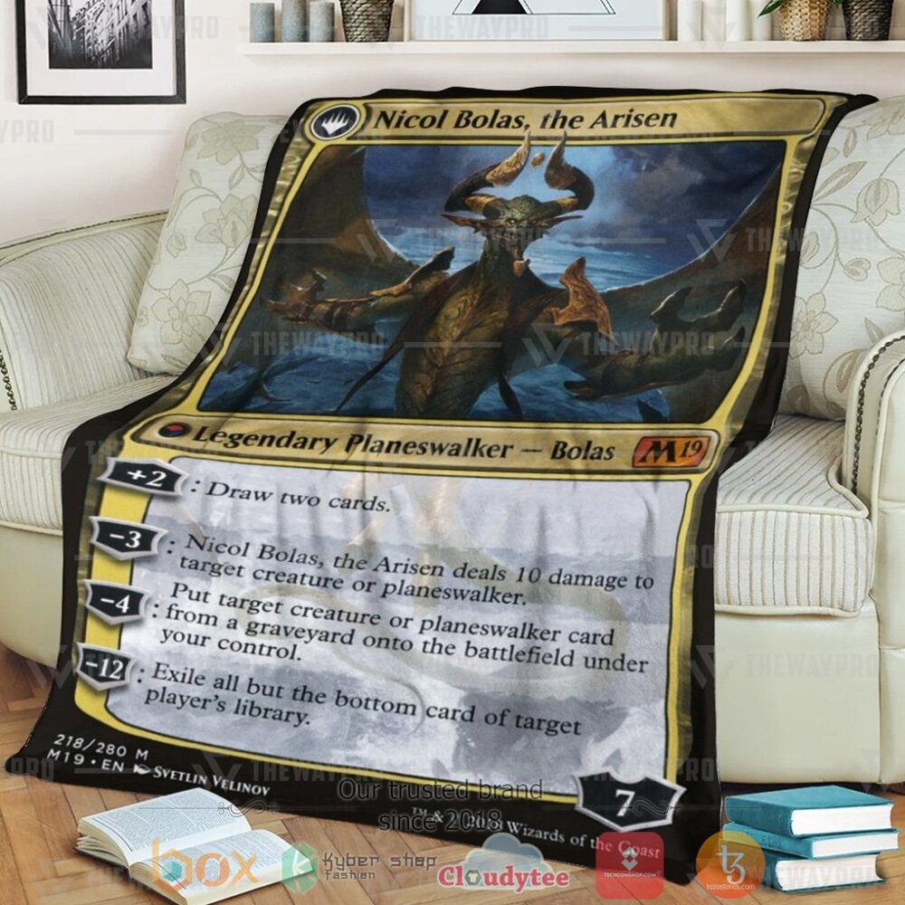 Game Mtg Nicol Bolas The Arisen Custom Soft Blanket Game Mtg Nicol Bolas The Arisen Custom Soft Blanket