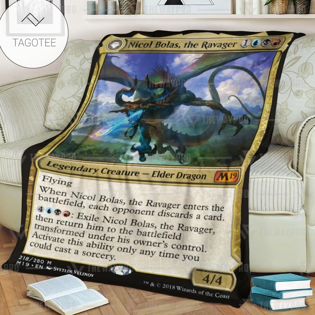 Game Mtg Nicol Bolas The Ravager Custom Mtg Blanket Game Mtg Nicol Bolas The Ravager Custom Mtg Blanket