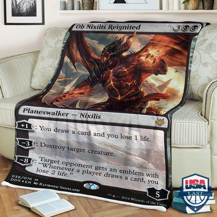 Game-Mtg-Ob-Nixilis-Reignited-Fleece-Blanket-1