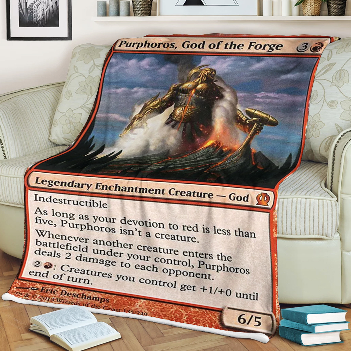 Game Mtg Purphoros God Of The Forge Blanket Game Mtg Purphoros God Of The Forge Blanket