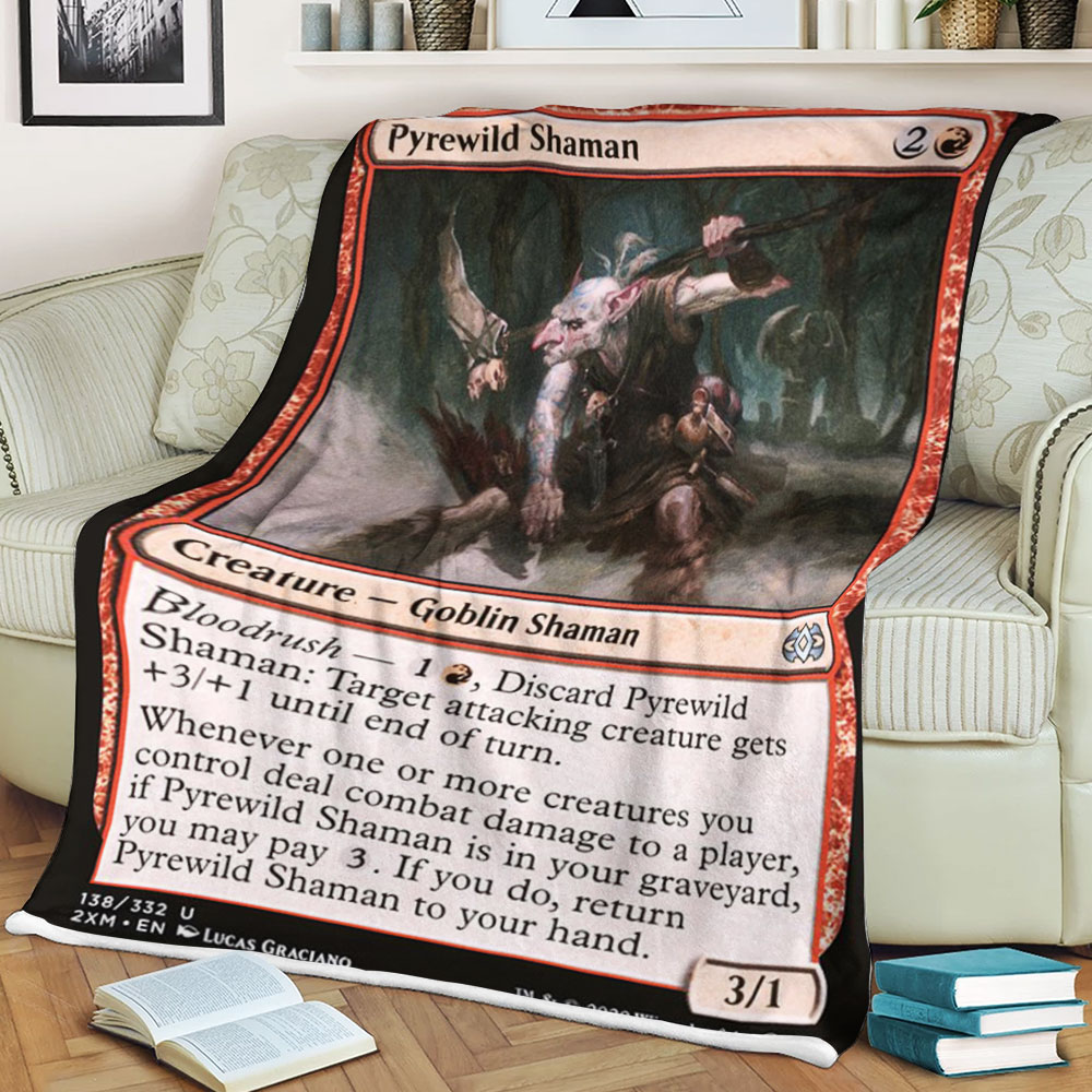 Game Mtg Pyrewild Shaman Blanket Game Mtg Pyrewild Shaman Blanket