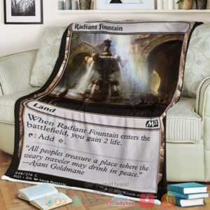 Game Mtg Radiant Fountain Fleece Blanket