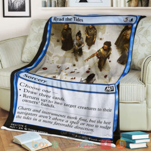Game Mtg Read The Tides Fleece Blanket
