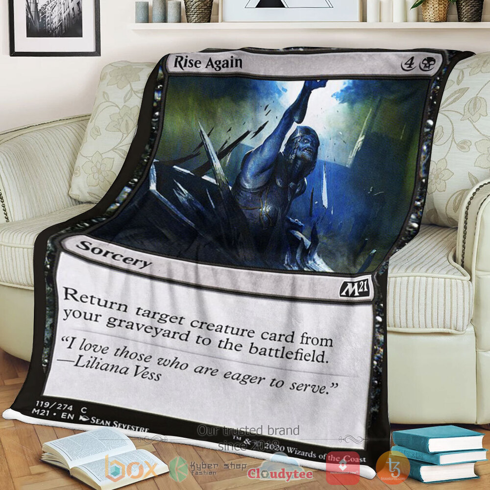 Game Mtg Rise Again Fleece Blanket Game Mtg Rise Again Fleece Blanket