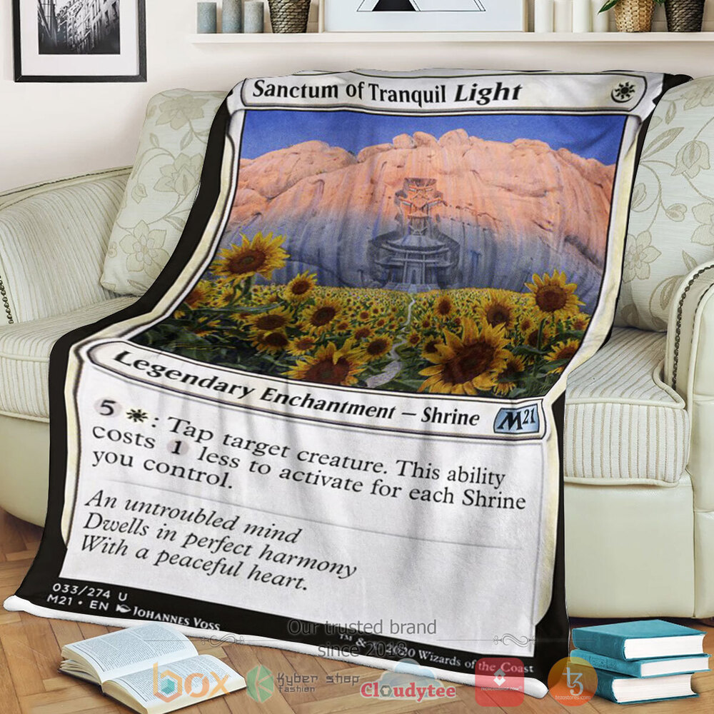 Game Mtg Sanctum Of Tranquil Light Fleece Blanket Game Mtg Sanctum Of Tranquil Light Fleece Blanket