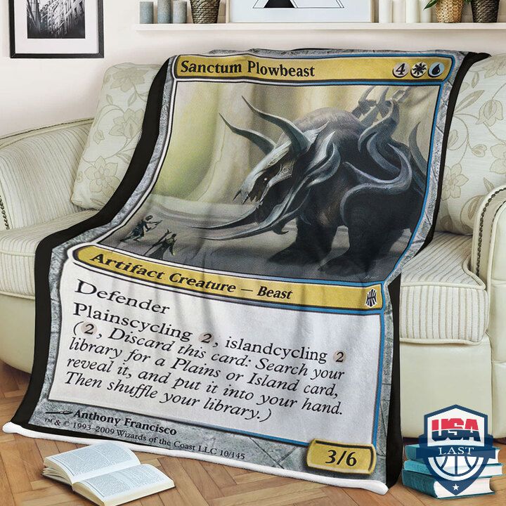 Game Mtg Sanctum Plowbeast Quilt Blanket Game Mtg Sanctum Plowbeast Quilt Blanket