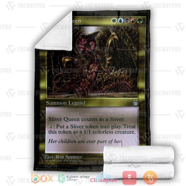 Game-Mtg-Silver-Queen-Custom-Soft-Blanket-2