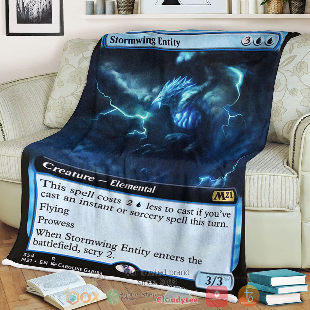 Game Mtg Stormwing Entity Fleece Blanket Game Mtg Stormwing Entity Fleece Blanket