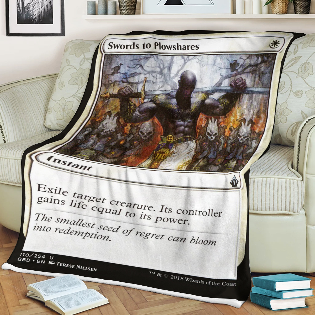 Game Mtg Swords To Plowshares Soft Blanket Game Mtg Swords To Plowshares Soft Blanket