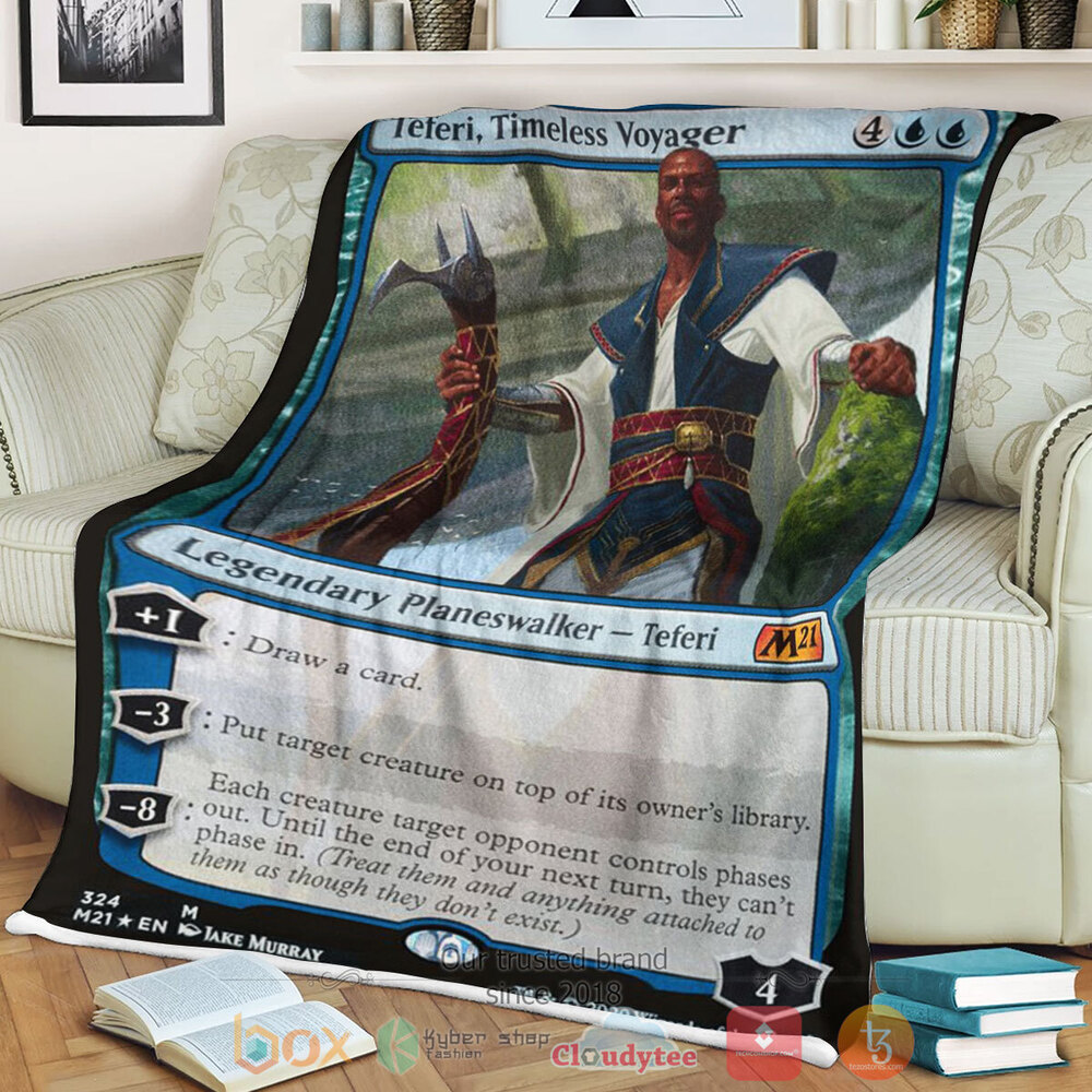 Game Mtg Teferi Timeless Voyager Fleece Blanket Game Mtg Teferi Timeless Voyager Fleece Blanket