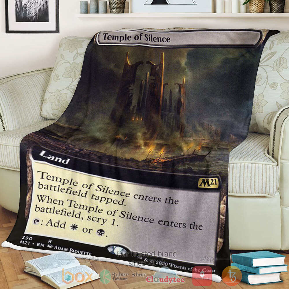 Game Mtg Temple Of Silence Fleece Blanket Game Mtg Temple Of Silence Fleece Blanket