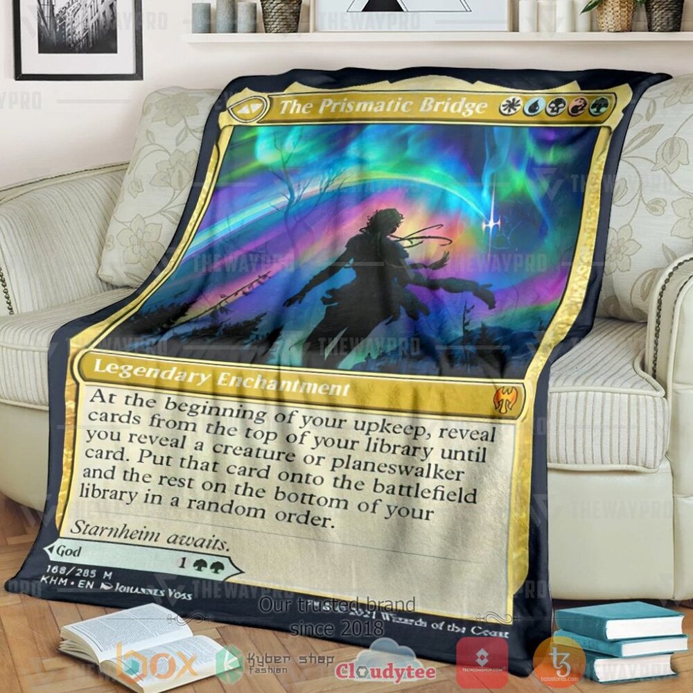 Game Mtg The Prismatic Bridge Custom Soft Blanket Game Mtg The Prismatic Bridge Custom Soft Blanket