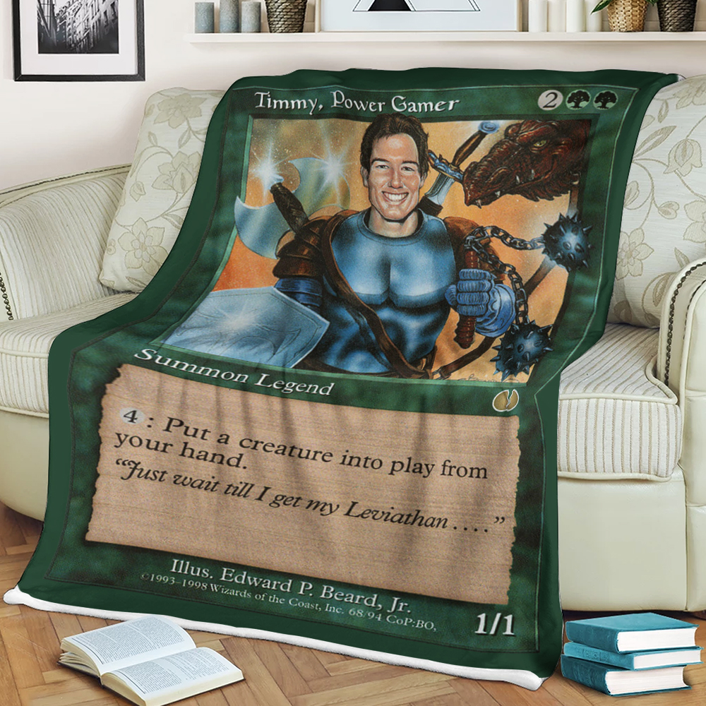 Game Mtg Timmy Power Gamer Blanket Game Mtg Timmy Power Gamer Blanket