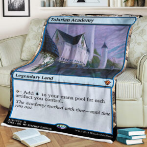 Game Mtg Tolarian Academy Sherpa Blanket