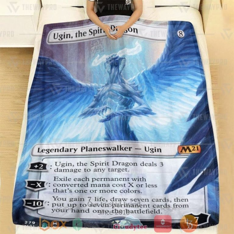 Game-Mtg-Ugin-The-Spirit-Dragon-Custom-Soft-Blanket-1