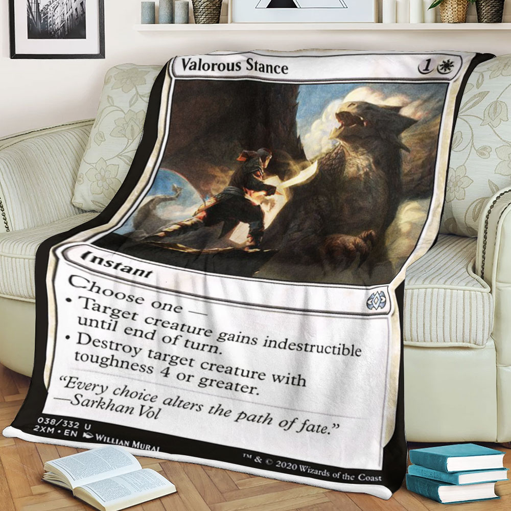 Game Mtg Valorous Stance Blanket Game Mtg Valorous Stance Blanket