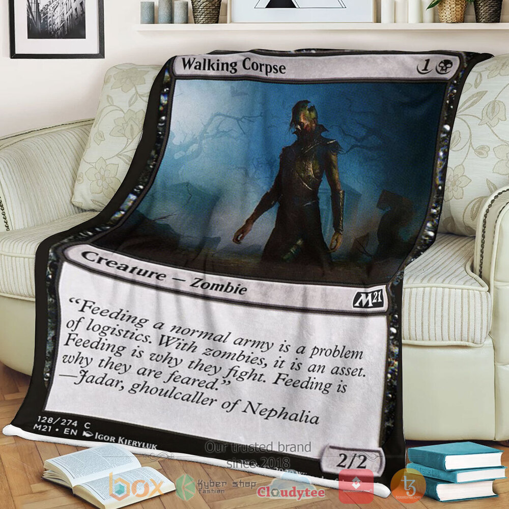 Game Mtg Walking Corpse Fleece Blanket Game Mtg Walking Corpse Fleece Blanket