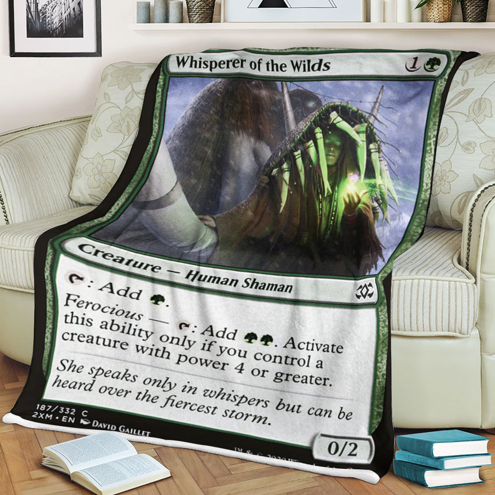 Game Mtg Whisperer Of The Wilds Blanket Game Mtg Whisperer Of The Wilds Blanket