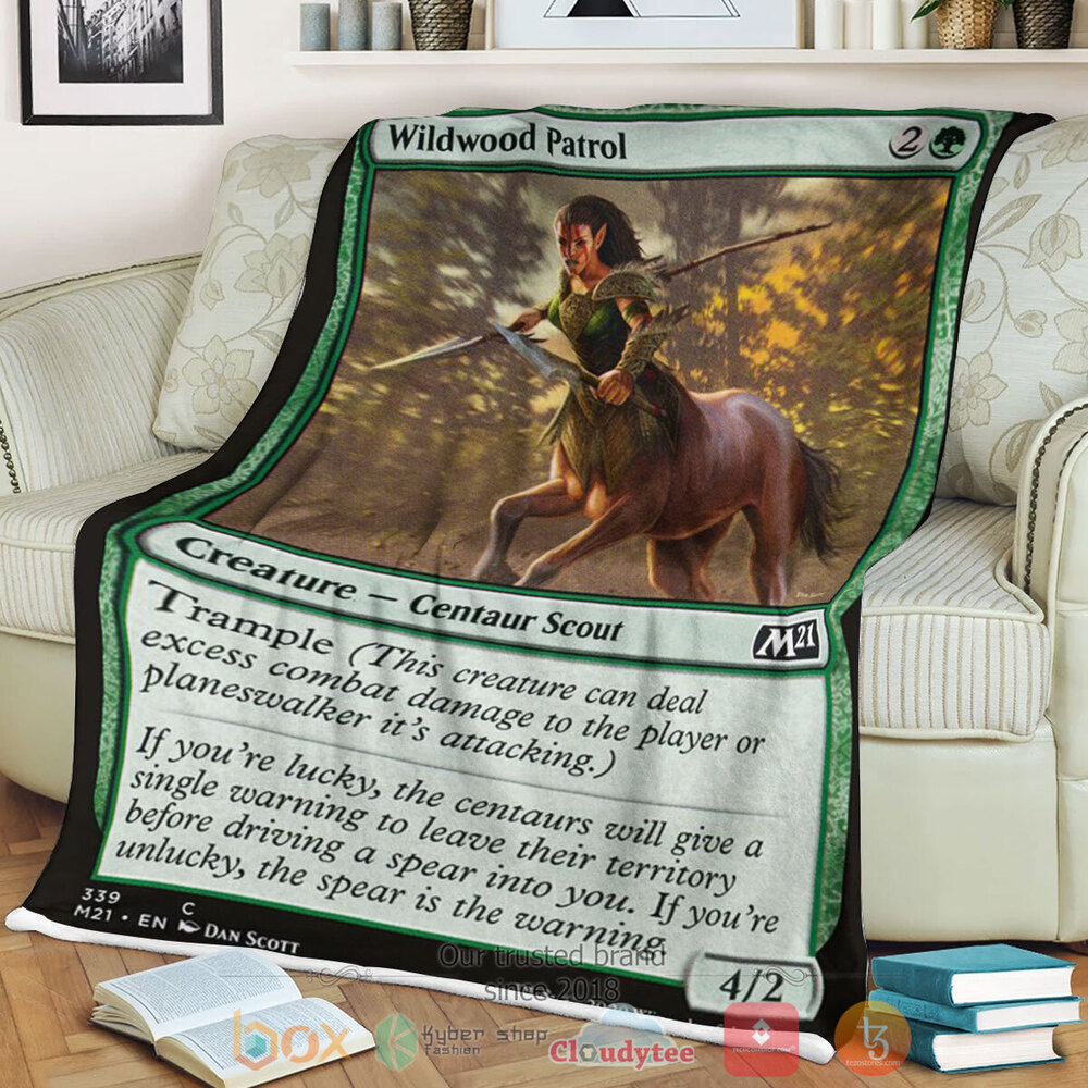 Game Mtg Wildwood Patrol Fleece Blanket Game Mtg Wildwood Patrol Fleece Blanket