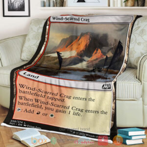 Game Mtg Wind Scarred Crag Fleece Blanket