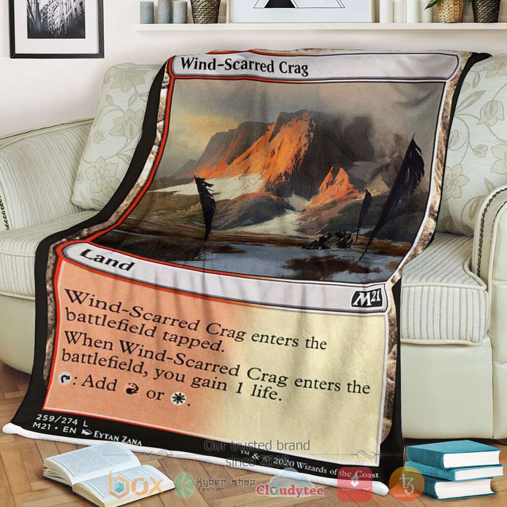 Game Mtg Wind Scarred Crag Fleece Blanket Game Mtg Wind Scarred Crag Fleece Blanket