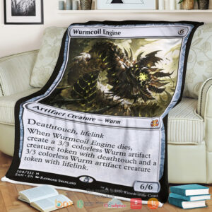 Game Mtg Wurmcoil Engine Blanket 2