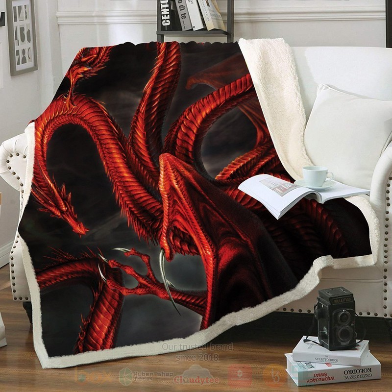 Game Of Thrones Targaryen Sigil Custom Throw Blanket Game Of Thrones Targaryen Sigil Custom Throw Blanket