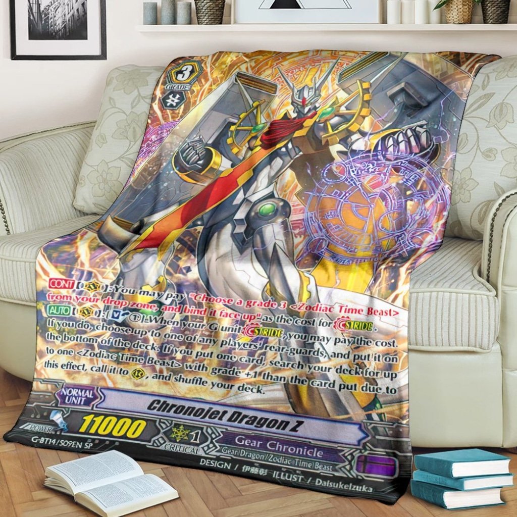 Game Vanguard Cards Chronojet Dragon Z Sp Custom Soft Blanket 2 Game Vanguard Cards Chronojet Dragon Z Sp Custom Soft Blanket 2