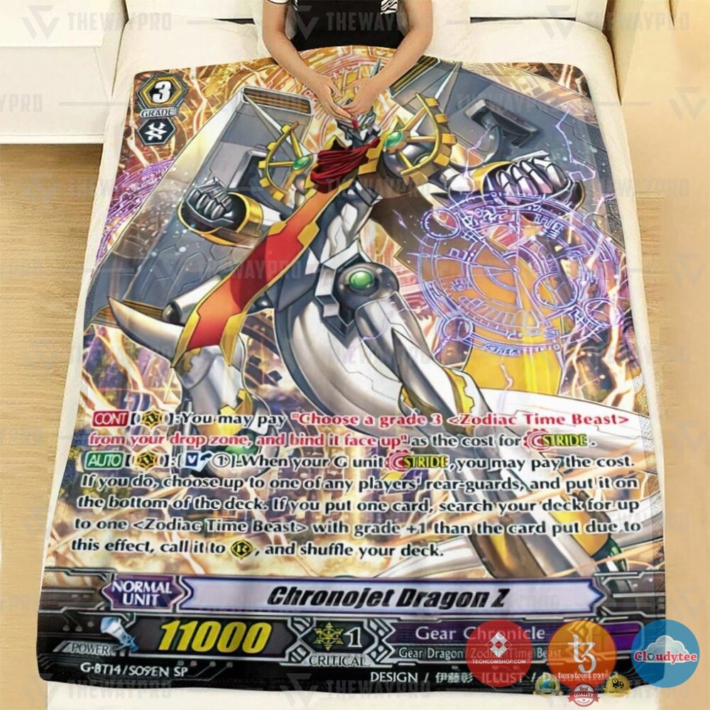 Game Vanguard Cards Chronojet Dragon Z Sp Soft Blanket Game Vanguard Cards Chronojet Dragon Z Sp Soft Blanket