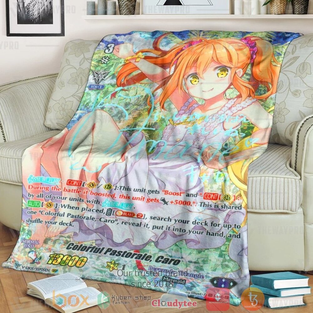Game Vanguard Cards Colorful Pastorale Caro Rainbow Ssp Custom Soft Blanket 2 Game Vanguard Cards Colorful Pastorale Caro Rainbow Ssp Custom Soft Blanket 2