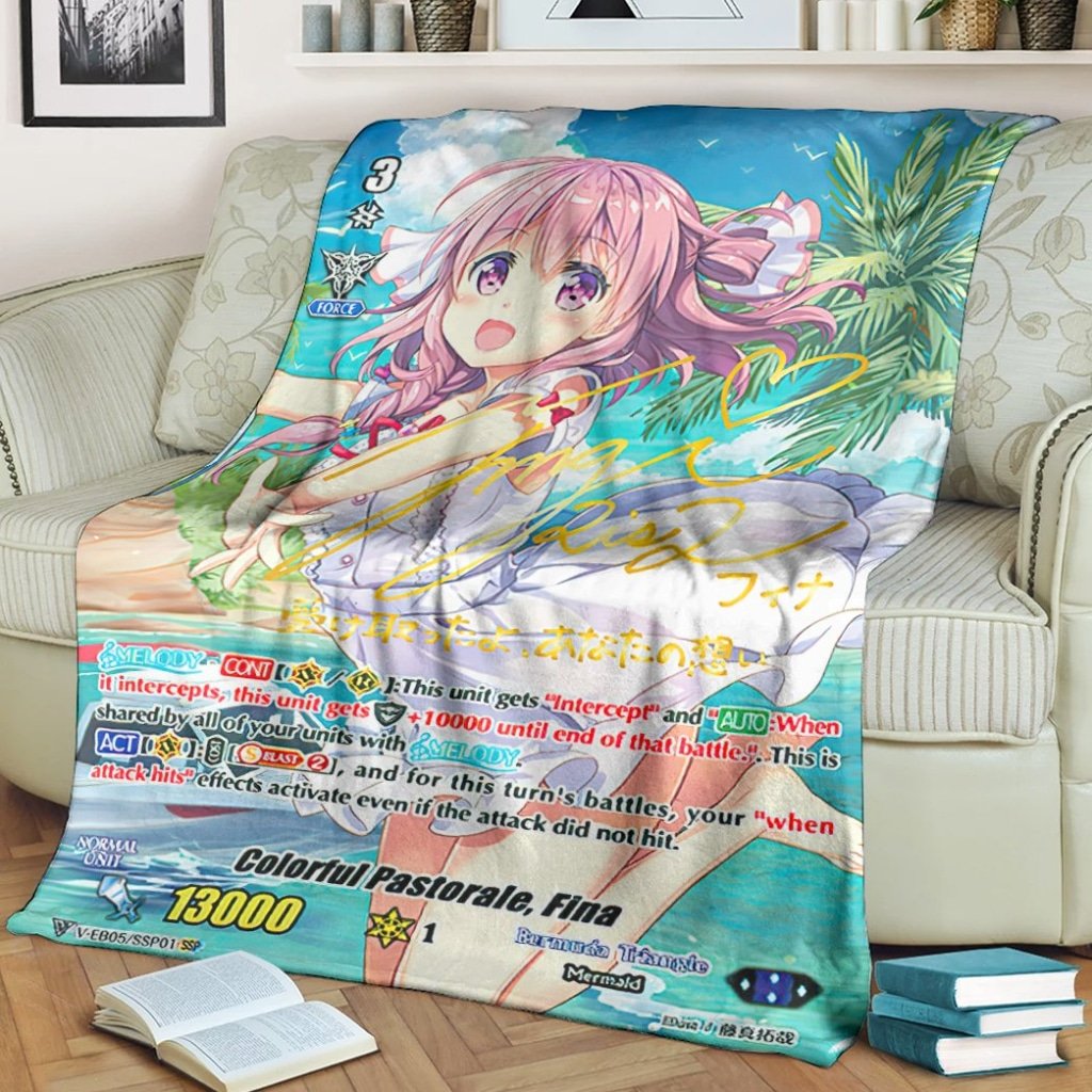Game Vanguard Cards Colorful Pastorale Fina Rainbow Sp Custom Soft Blanket Game Vanguard Cards Colorful Pastorale Fina Rainbow Sp Custom Soft Blanket
