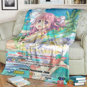 Game Vanguard Cards Colorful Pastorale Fina Rainbow Ssp Custom Soft Blanket 2