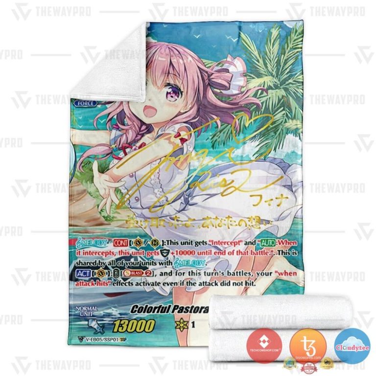 Game-Vanguard-Cards-Colorful-Pastorale-Fina-Rainbow-Ssp-Soft-Blanket-2