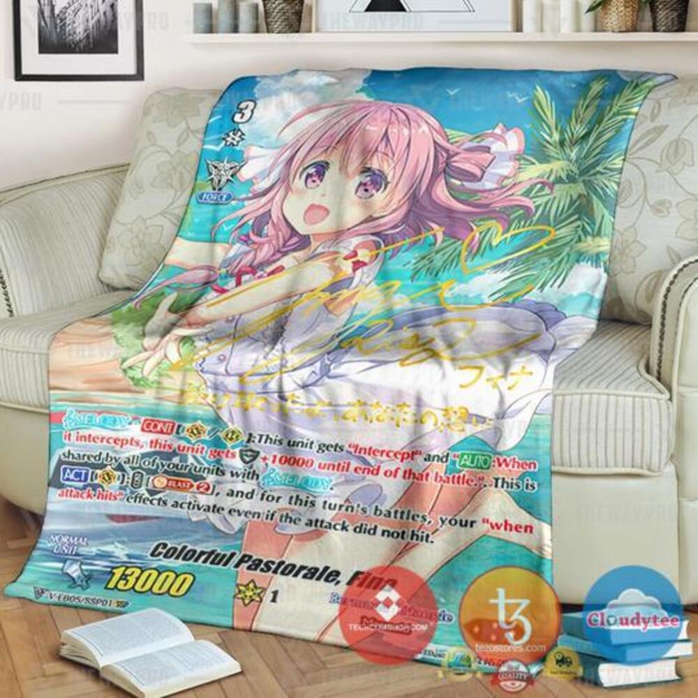 Game Vanguard Cards Colorful Pastorale Fina Rainbow Ssp Soft Blanket Game Vanguard Cards Colorful Pastorale Fina Rainbow Ssp Soft Blanket
