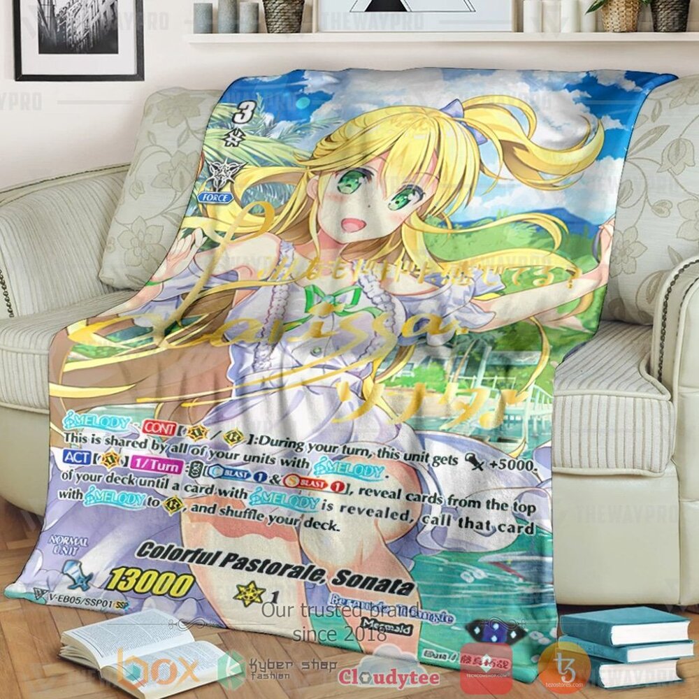 Game Vanguard Cards Colorful Pastorale Sonata Sp Custom Soft Blanket 3 Game Vanguard Cards Colorful Pastorale Sonata Sp Custom Soft Blanket 3
