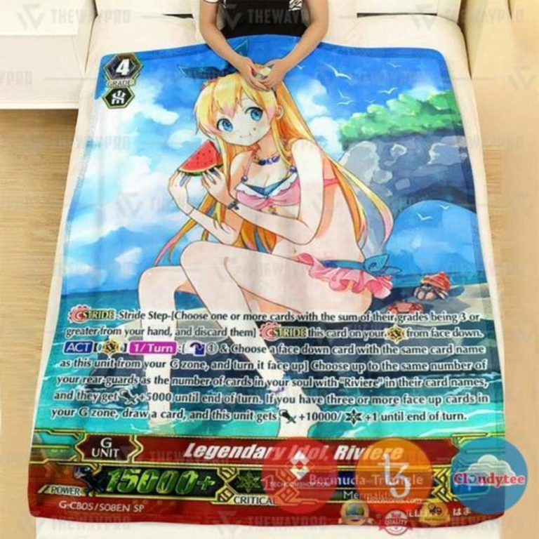 Game-Vanguard-Cards-Legendary-Idol-Riviere-Sp-Soft-Blanket-1
