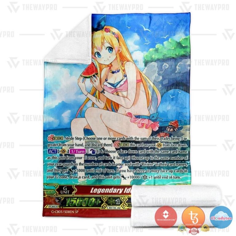 Game-Vanguard-Cards-Legendary-Idol-Riviere-Sp-Soft-Blanket-2