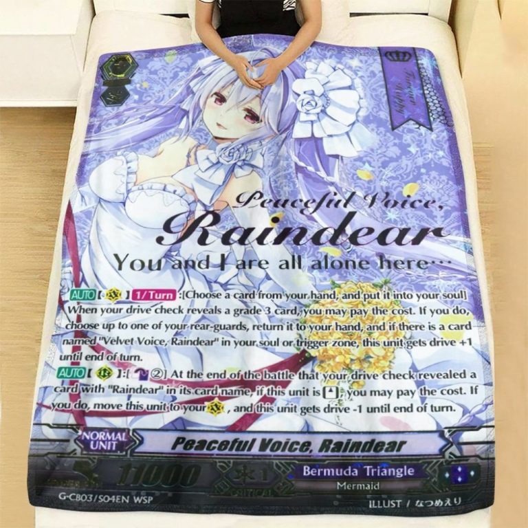 Game-Vanguard-Cards-Peaceful-Voice-Raindear-Wedding-Sp-Custom-Soft-Blanket-1-1