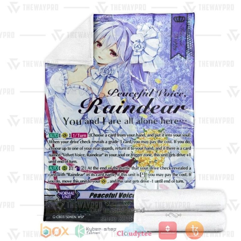 Game-Vanguard-Cards-Peaceful-Voice-Raindear-Wedding-Sp-Custom-Soft-Blanket-2-1